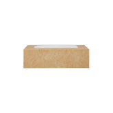 KRAFT RECTANGLE SALAD BOX 17 x 11 CM WITH WINDOW 250 Pieces - hotpackwebstore.com - Salad Boxes